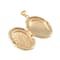 12 Pack: Etched Gold Oval Locket by Bead Landing™